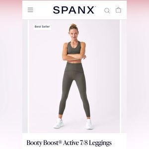 Booty Boost Leggings 7/8 Size M NWOT- Sage Green SPANX